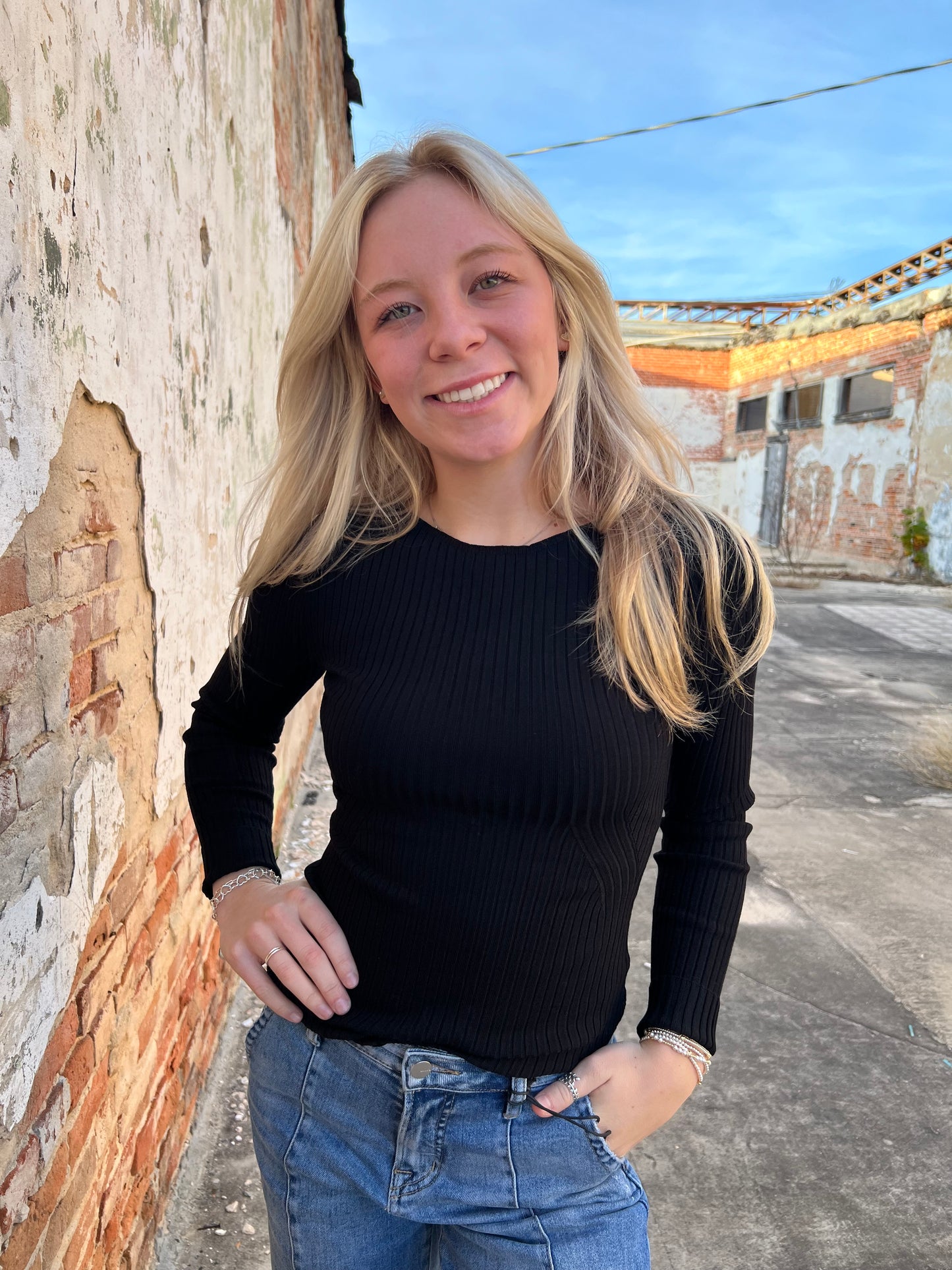 Holly Boat Neck Long Sleeve Knit Top-Sweater-Blu Pepper-FD 12/31/24,The Workshop by Blu Pepper,Tops Collection-The Twisted Chandelier