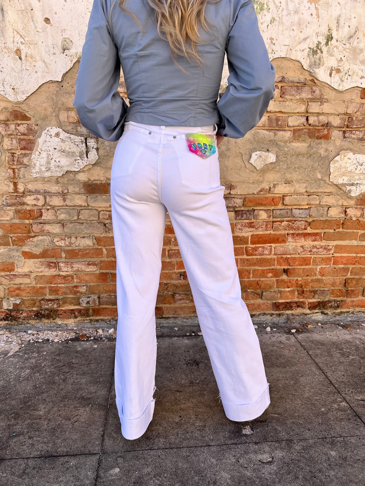 Renn Folded Hem Wide Leg Jeans-Wide Leg Jeans-Vibrant M.i.U-08/28/25,bottoms,FD 03/04/25,OGP 72.95-The Twisted Chandelier