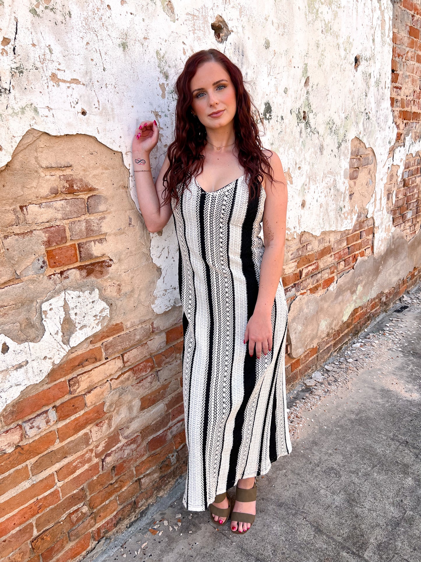 Carmen Stripe Crochet Cami Maxi Dress With Open Back-Dress-idem ditto-Bin B3,DJR,FD 05/27/25-The Twisted Chandelier