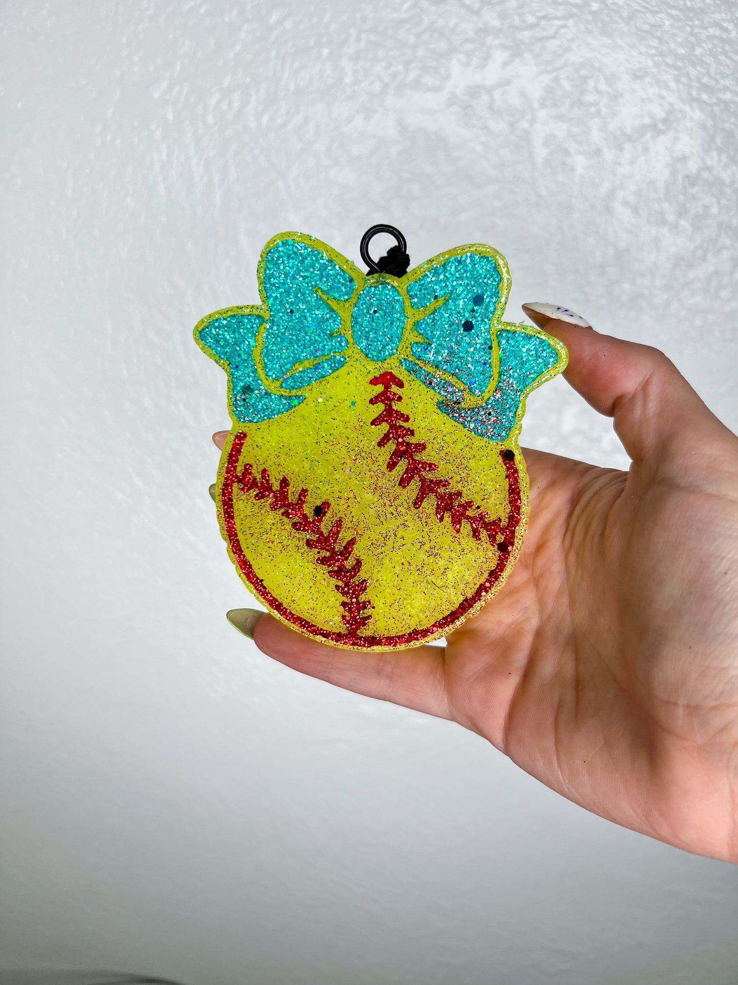 Softball freshie-Ginger & Lace-Volcano-Blue-The Twisted Chandelier