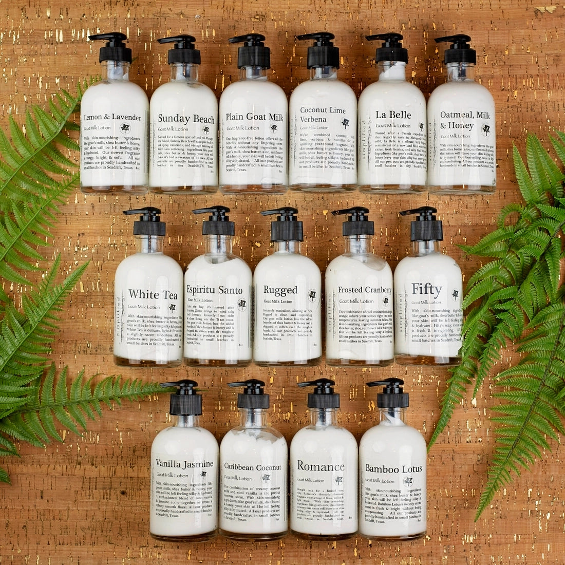 Simplified 8 oz Goat Milk Lotion - White Tea-Simplified Soap-The Twisted Chandelier