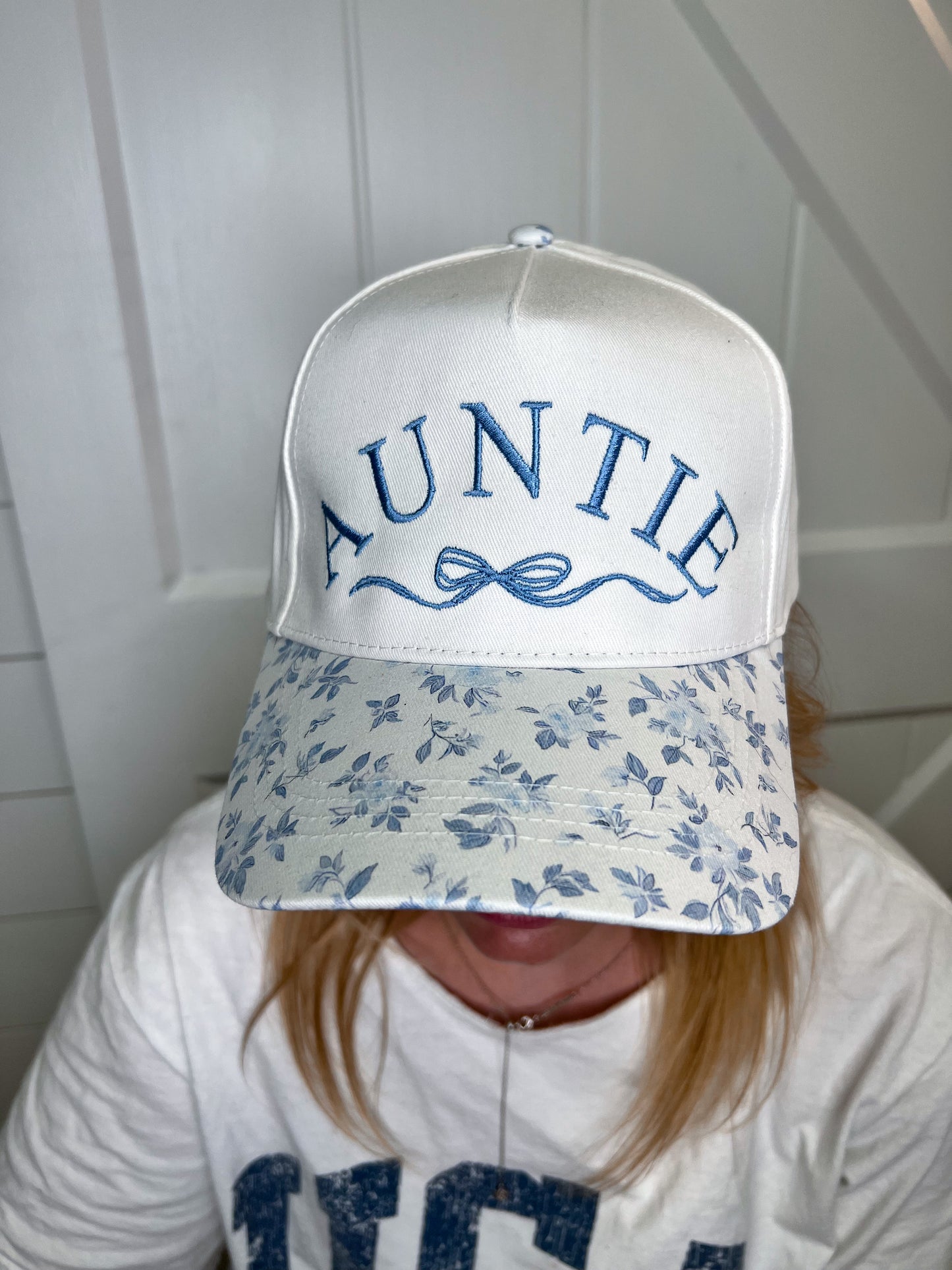 MAMA or WIFEY Foral Embroidered Canvas Hat-Southern N Savvy-The Twisted Chandelier