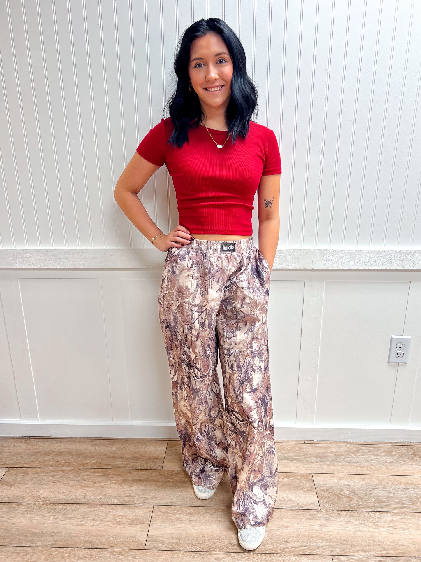 Elsie Boxer Pants - Dark Camo-Birdie & Co-bottoms,FD 02/03/26-The Twisted Chandelier