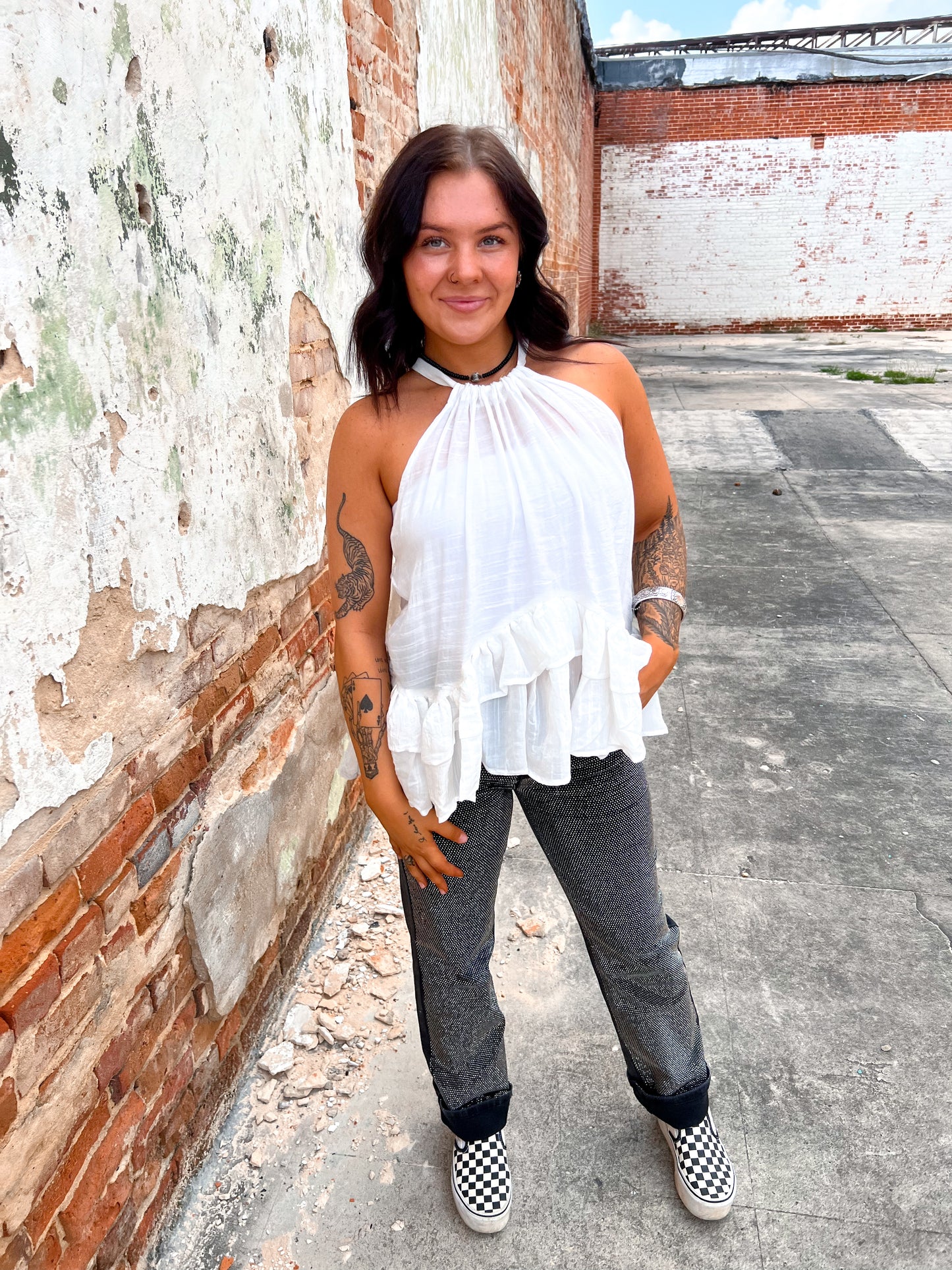 Ida High Rise Rhinestone Studded Black Denim Jeans-Denim-blue b.-bottoms,Max Retail,OGP 69.99,western & concert-The Twisted Chandelier