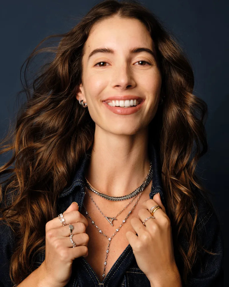 Kendra Scott Lexi Y Necklace Silver White Crystal-Necklaces-Kendra Scott-CR 07/31/24,FD 07/31/24,N00726RHD,Sale Kendra Scott-The Twisted Chandelier