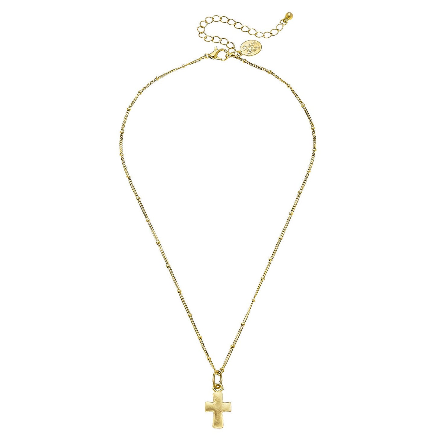 Susan Shaw Small Cross Dainty Necklace-Susan Shaw-The Twisted Chandelier