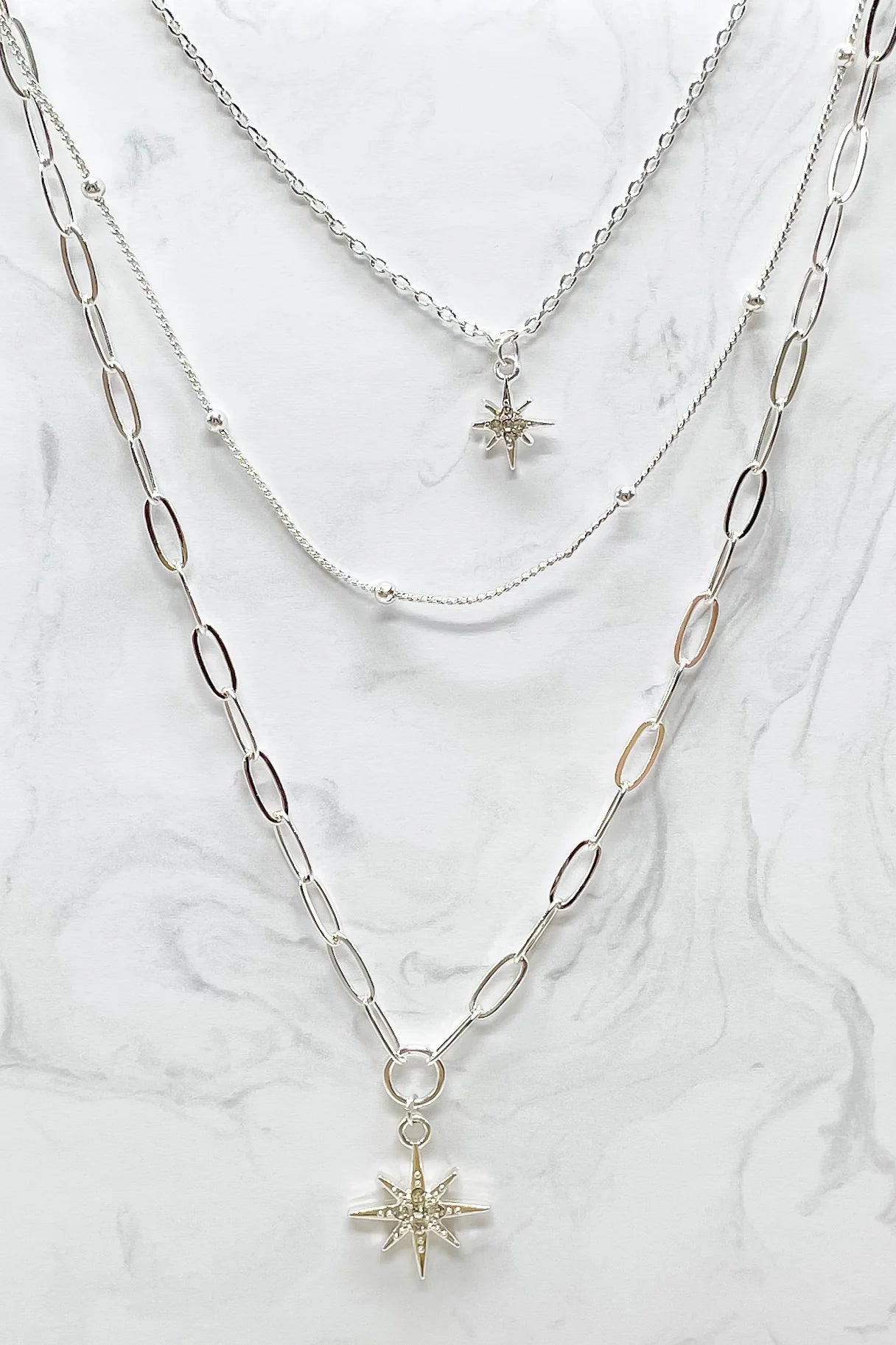 Kat Necklace - Silver-Necklace-MY GIRL IN LA-The Twisted Chandelier