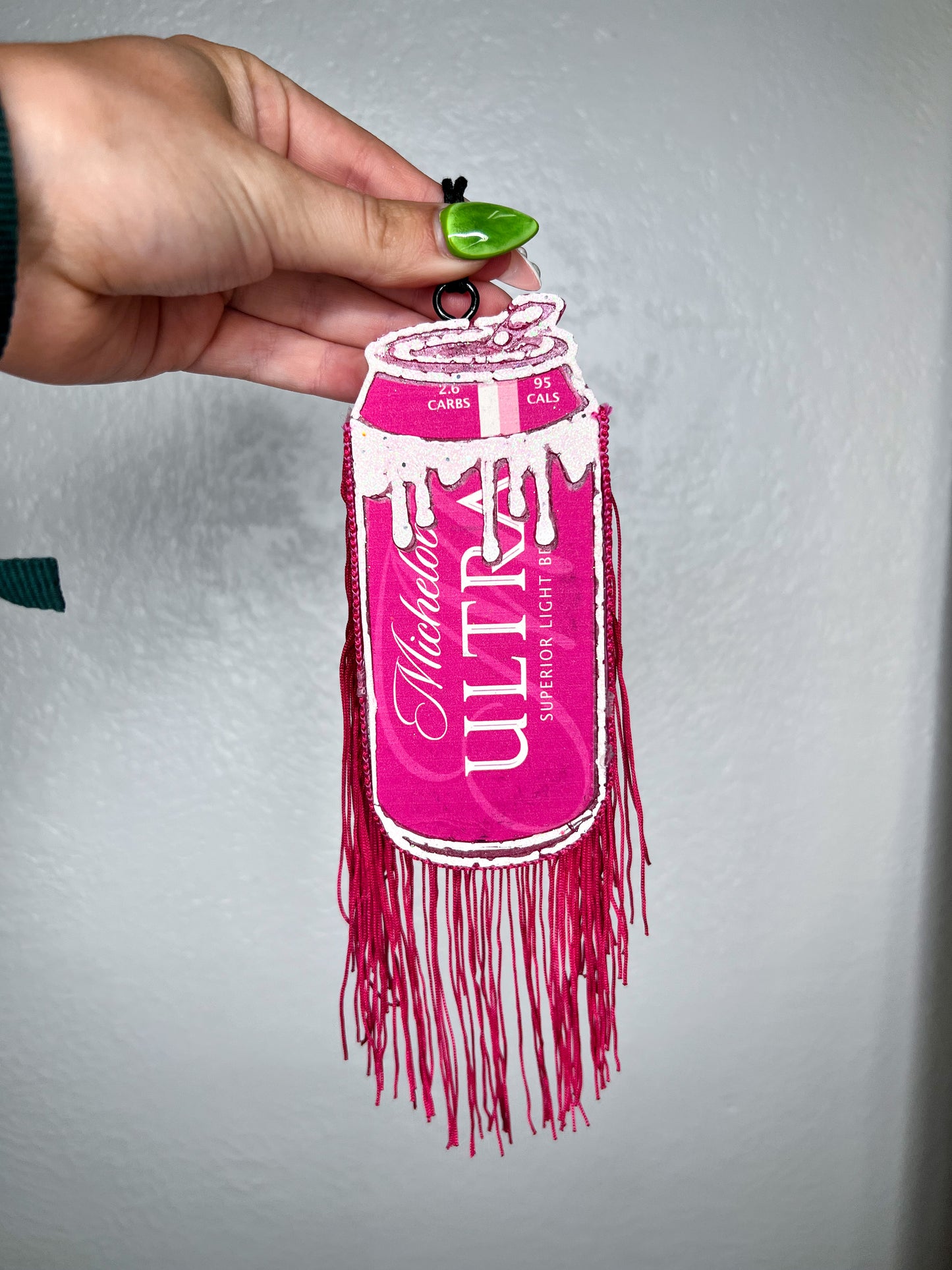Drip can freshies | Pink ultra Pink Fringe-Vehicle Air Freshener-Ginger & Lace-The Twisted Chandelier