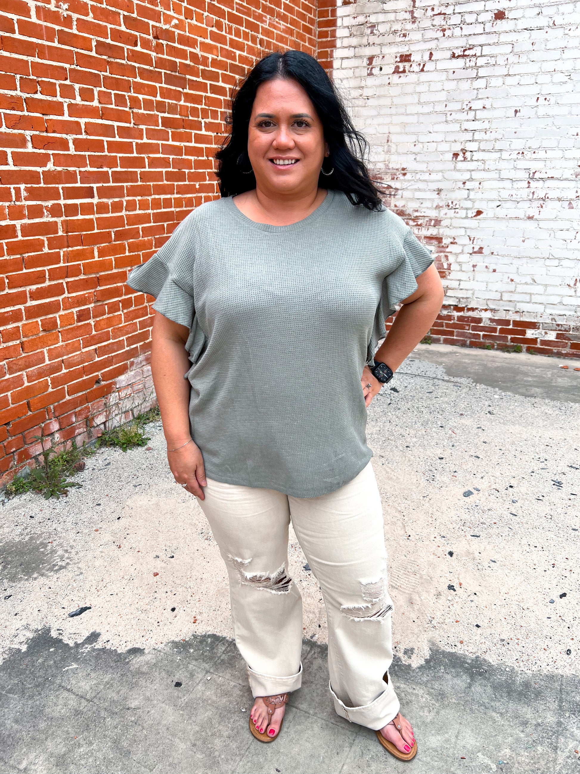 Charlene High Waisted Garment Dyed Destroy 90's Straight-Apparel & Accessories-JUDY BLUE-09/03/24,1st md,88823REG,BIN D3,bottoms,OGP 69.99-The Twisted Chandelier