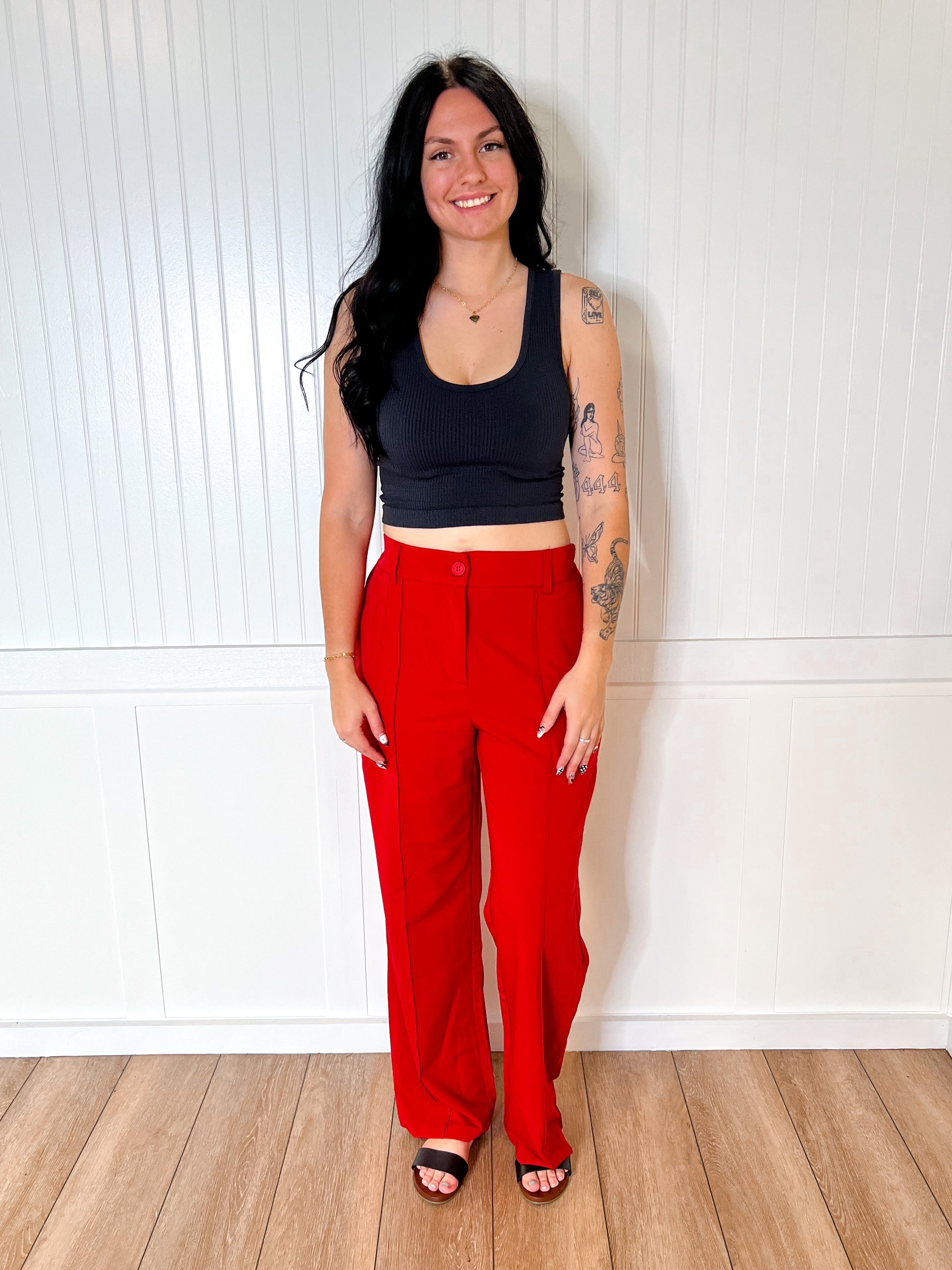 Anna Mid Rise Trouser Straight Leg Pants-Pants-blue b.-03/26/25,12/04/24,1st md,Bin D1,bottoms,CR 07/17/24,Max Retail,OGP 54.95-The Twisted Chandelier