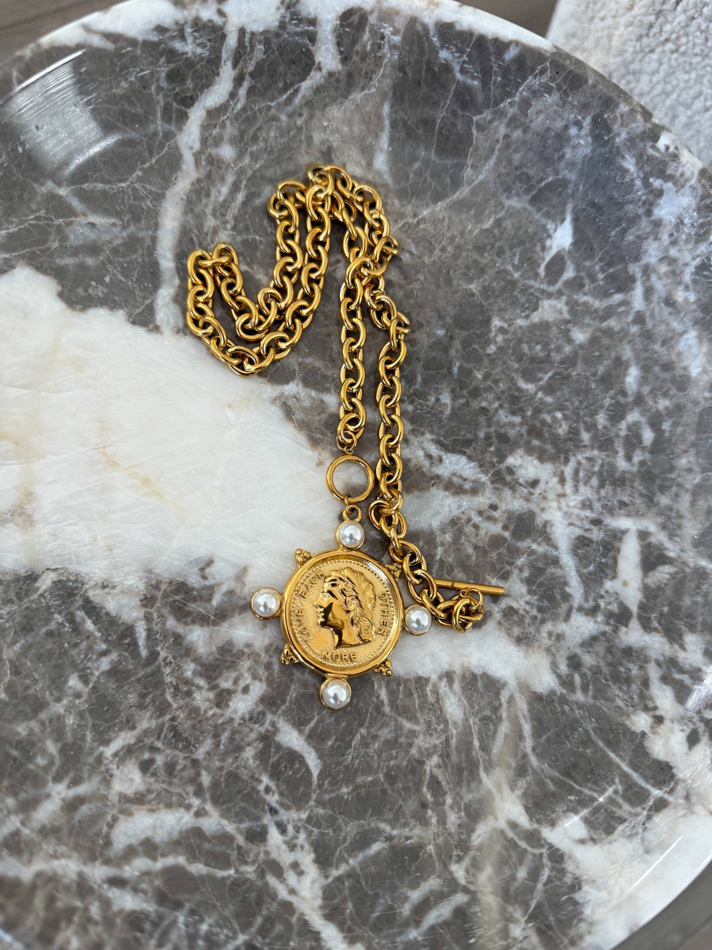 Chansutt Pearl Pearl Coin Necklace-CHANSUTTPEARLS-The Twisted Chandelier