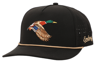 Men's Black Mallard Golf Hat-Hat-Embry Outdoors-The Twisted Chandelier