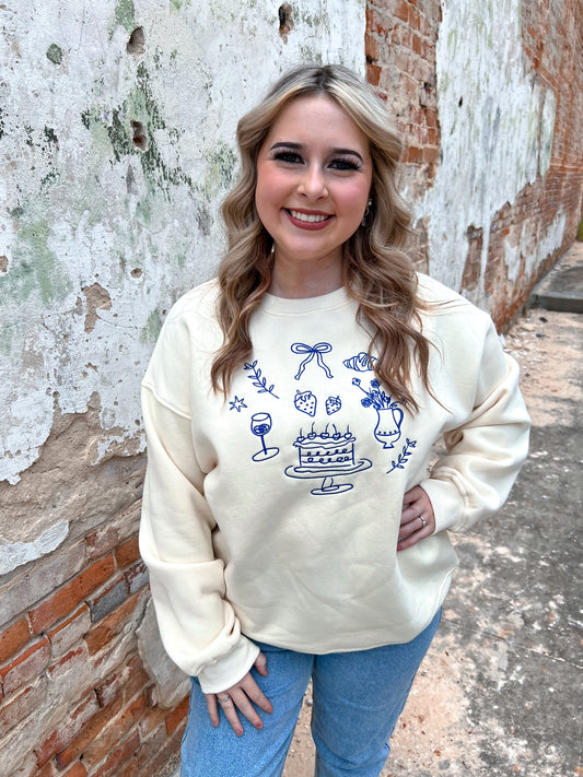 A Few of Our Favorite Things Sweatshirt-Sweatshirt-Bailey Rose-CR 08/15/24,Max Retail,not on the floor only in totes,Tops Collection,Winter Tote T5-The Twisted Chandelier