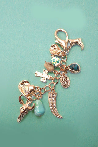 Western Porcelain Cross Boot Cowboy Hat Bag Charm-Bag Charm-JOSSLYN by wall to wall-80K010-The Twisted Chandelier