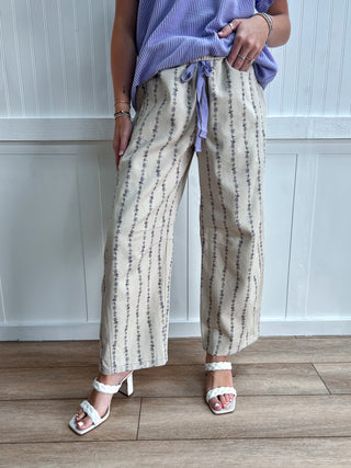 Hazel Floral Print Barrel Pants-Pants-VERY J-bottoms,FD 05/26/26,VJP90099-The Twisted Chandelier
