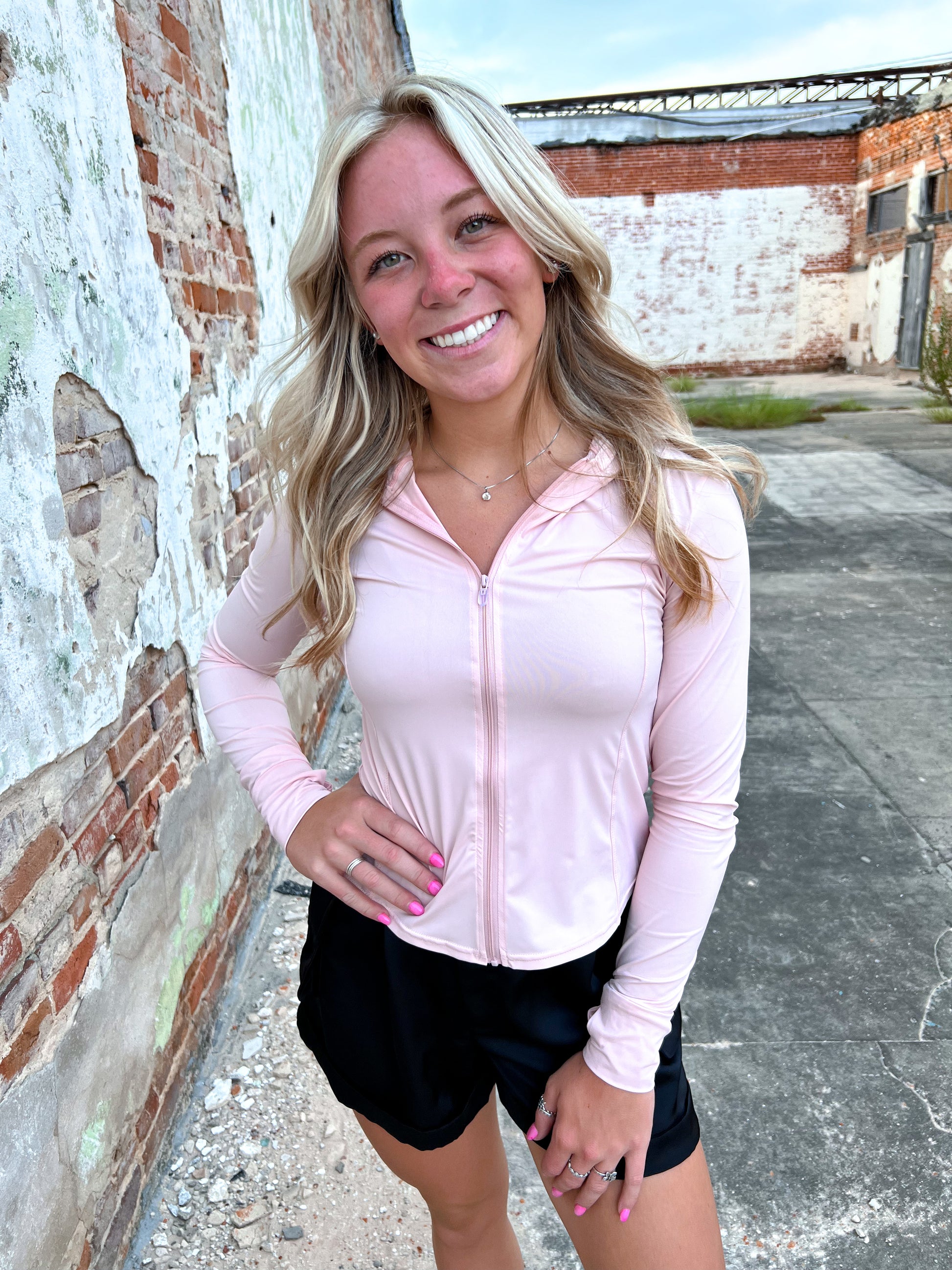 Katie Dry Fit Zip Up Lightweight Jacket-Apparel & Accessories-blu pepper-11/13/24,1st md,Bin c1,OGP 52.99,Tops Collection-The Twisted Chandelier