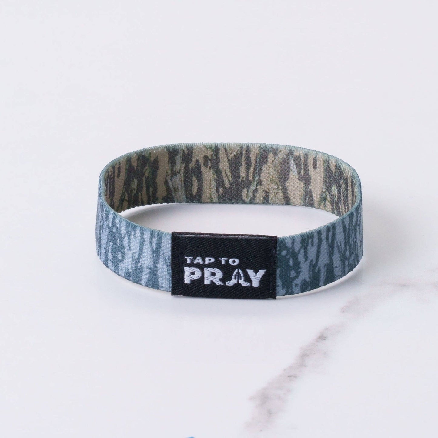 Tap To Pray™ Wristbands - Tree Bark Camo Brown & Grey-Versible-The Twisted Chandelier