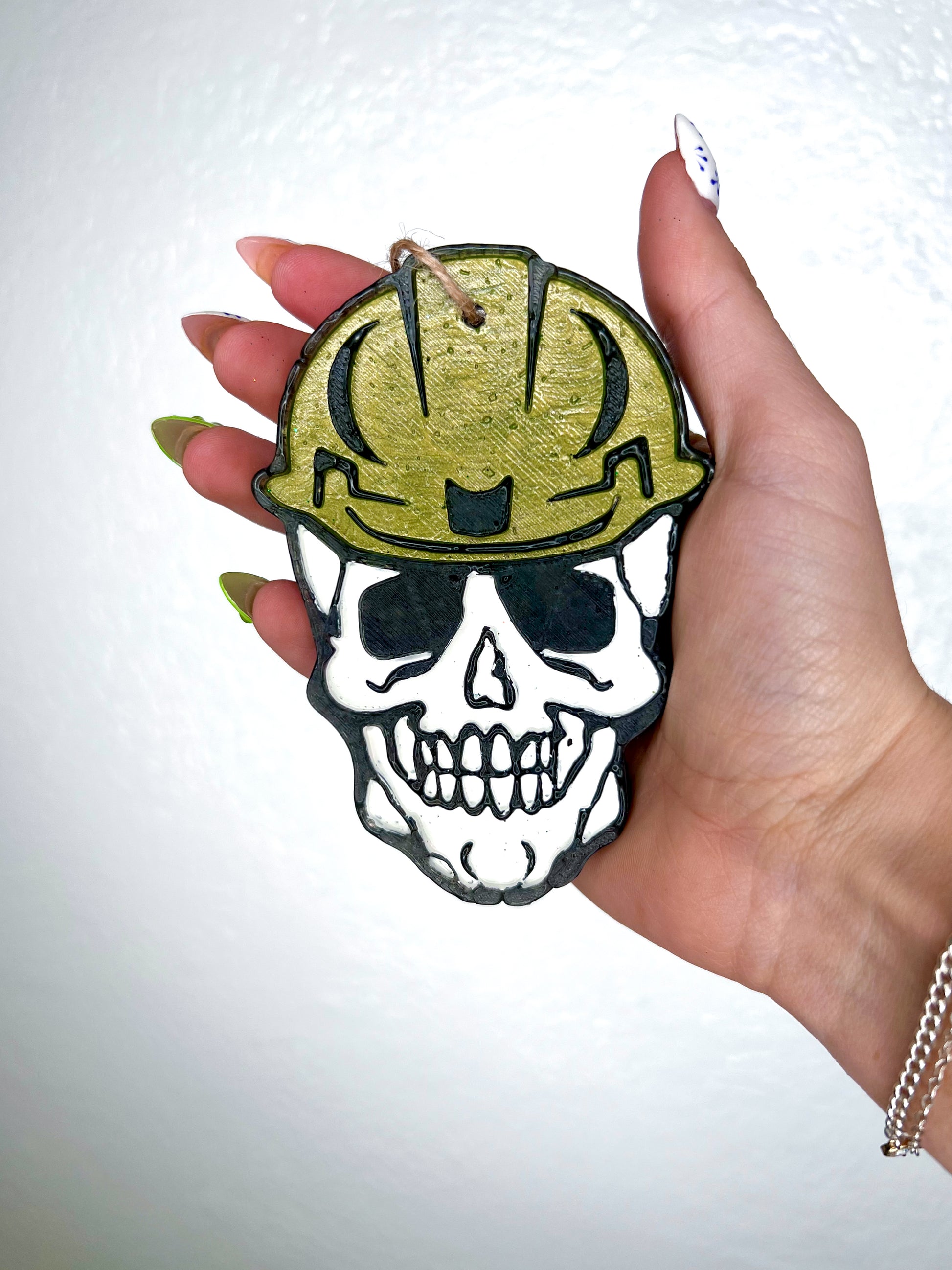 Skeleton with Hard Hat Car Freshie-Southern Creek Wholesale-Bow Ties & Bourbon-The Twisted Chandelier