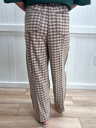Nola Soft Brushed Check Barrel Fit Utility Knit Pants-Pants-Anniewear-bottoms,Fall Favorites,FD 08/31/26,NewArrival-The Twisted Chandelier