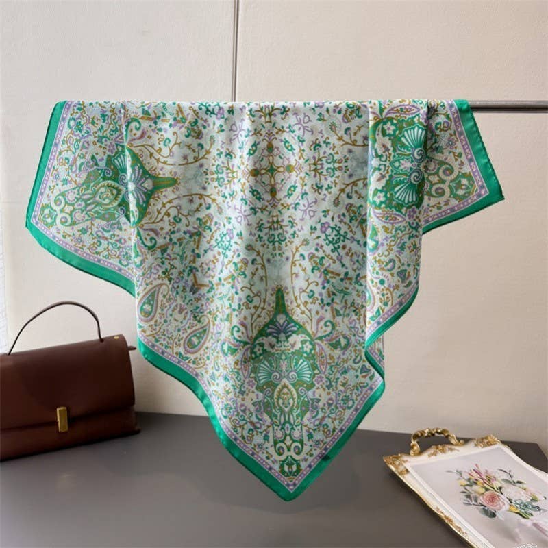 Vintage Paisley Print Bandana Scarf-JOSSLYN by wall to wall-The Twisted Chandelier