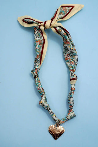 Handcrafted Scarf Interchangeable Charm Necklace-JOSSLYN by wall to wall-C-The Twisted Chandelier
