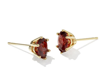 Kendra Scott Cailin Crystal Stud Earrings Gold Burgundy Crystal-Earrings-Kendra Scott-E2056GLD-The Twisted Chandelier