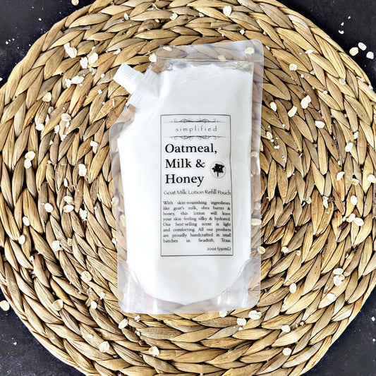 Simplified 20 oz Lotion Refill - Oatmeal, Milk & Honey-Simplified Soap-The Twisted Chandelier