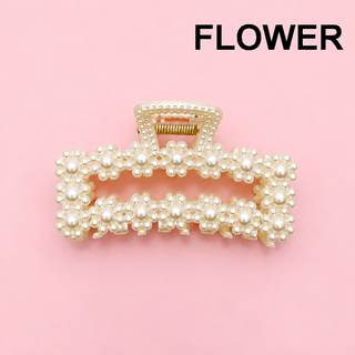 Pearl Hair Claw Clips-JOSSLYN by wall to wall-The Twisted Chandelier