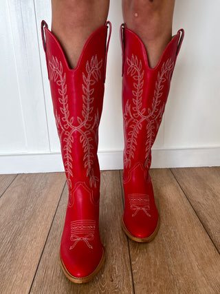 Stella Western Boots Knee High Tall Boots-Miracle Miles (Mi.iM)-RWB-The Twisted Chandelier