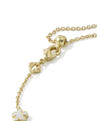 Kendra Scott Jane Delicate Chain Bracelet Gold White Enamel-Necklace-Kendra Scott-B00478GLD-The Twisted Chandelier