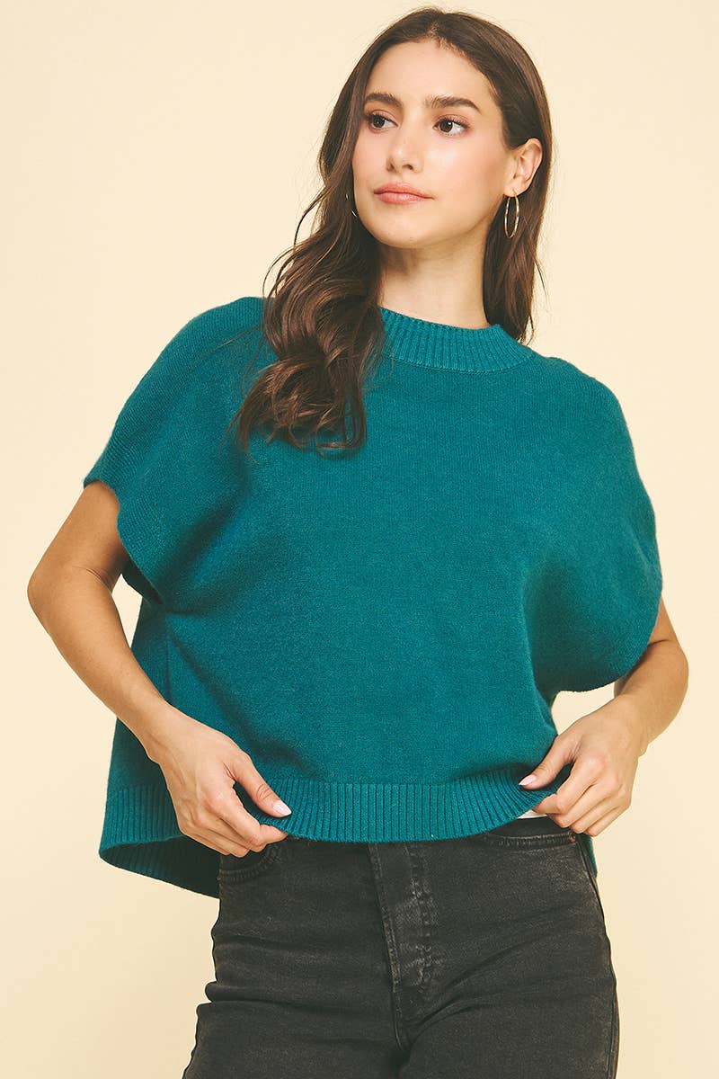 Marcie Dropped Shoulder Sweater Top - Black-PINCH-FD 12/22/25,Tops Collection-The Twisted Chandelier