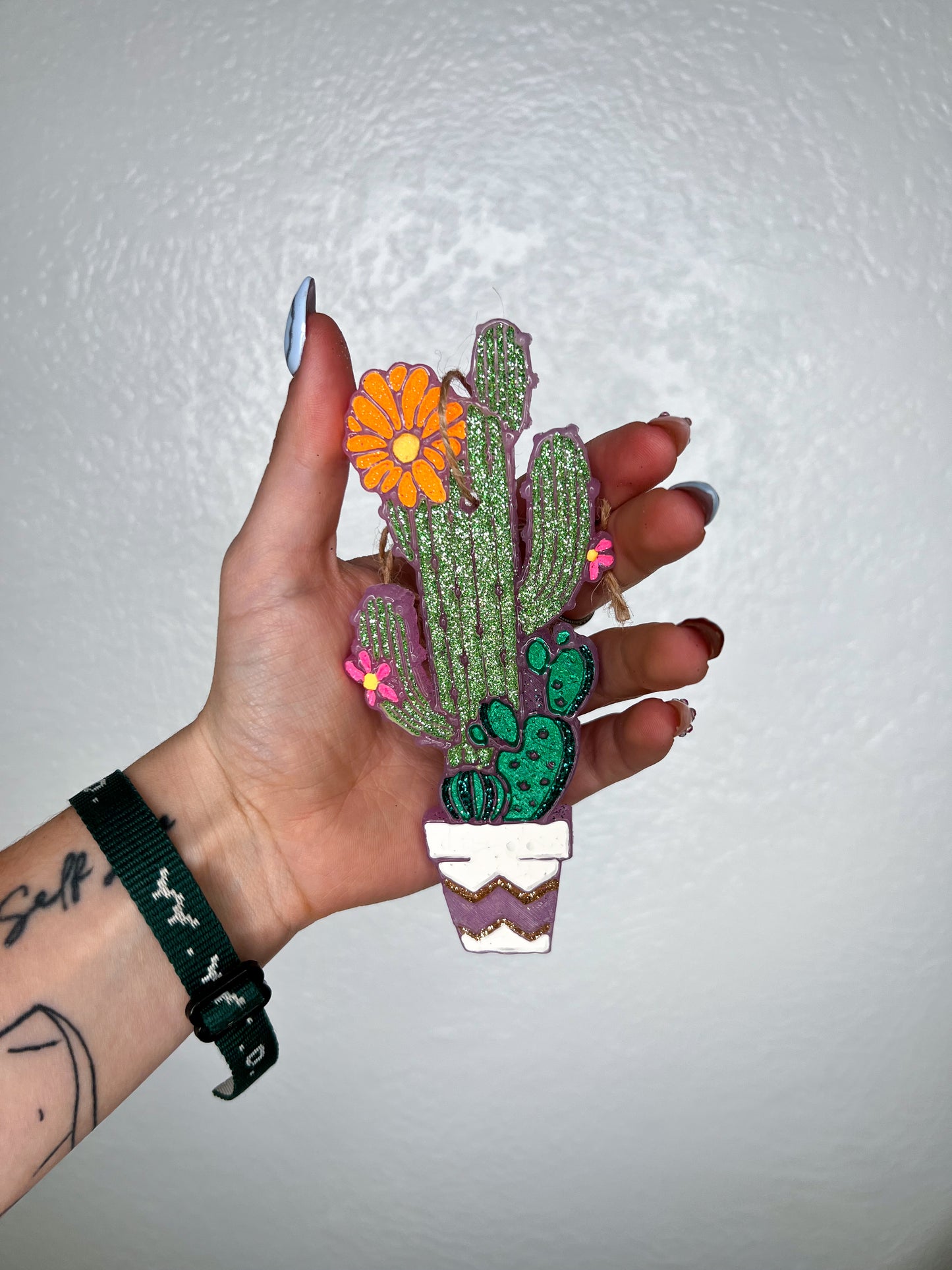 Saguaro Cactus in a Pot Car Freshie-Southern Creek Wholesale-Jolly Rancher-The Twisted Chandelier