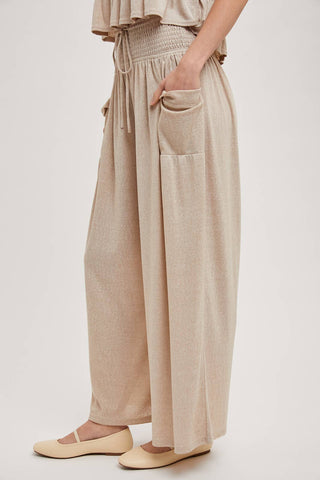 Bellamy Relaxed Knit Smocked Top and Wide Pants Set-Outfit Sets-Bluivy-Fall Favorites,NewArrival-The Twisted Chandelier