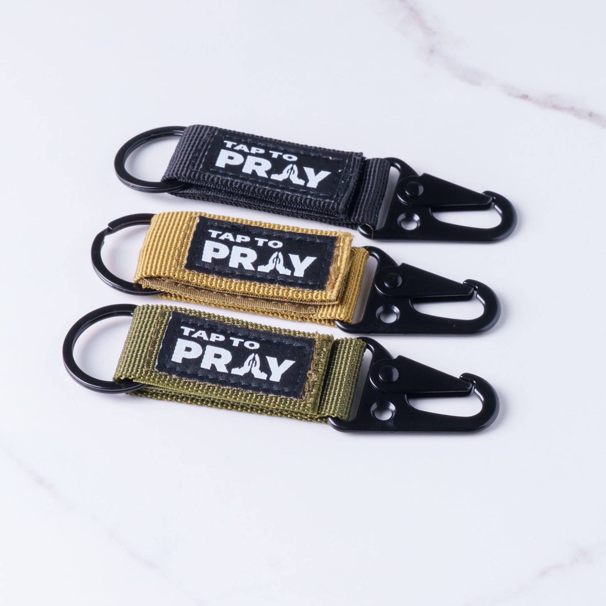 Tap To Pray™ - Tactical Carabiner Keychain-Versible-The Twisted Chandelier