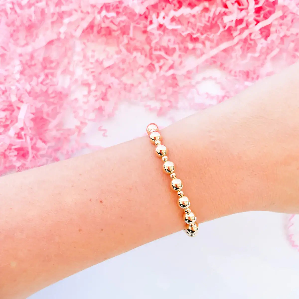 Katy Bracelet in Gold-Beaded Blondes-The Twisted Chandelier