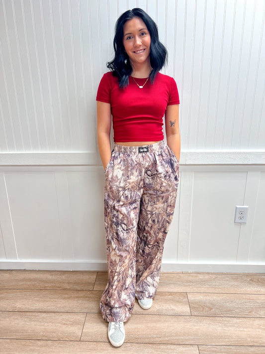 Elsie Boxer Pants - Dark Camo-Birdie & Co-bottoms,FD 02/03/26-The Twisted Chandelier