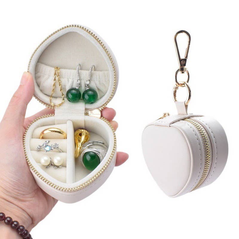 Mini Heart Jewelry Box Keychain Bag Charm-JOSSLYN by wall to wall-The Twisted Chandelier