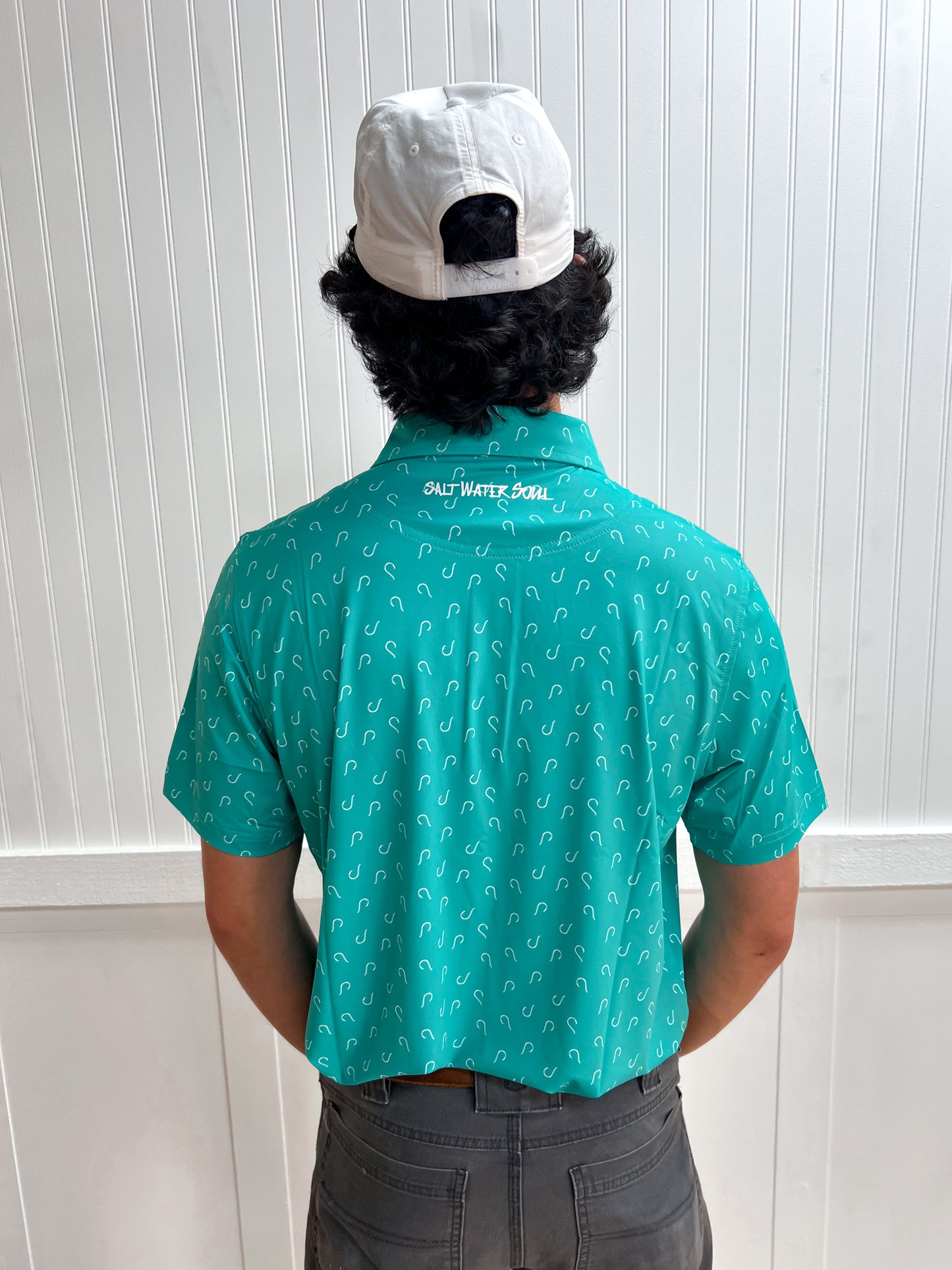 Men’s Circle Hook Polo Shirt-SALT WATER SOUL-FD 03/10/26,Men's-The Twisted Chandelier