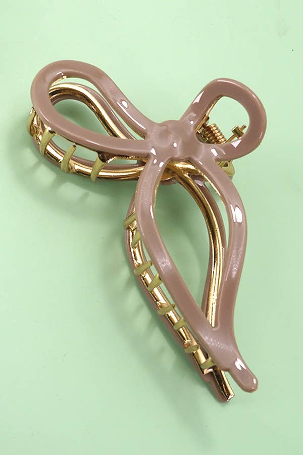 Jumbo Cellulose Casting Bow Hair Claw Clips-JOSSLYN by wall to wall-The Twisted Chandelier