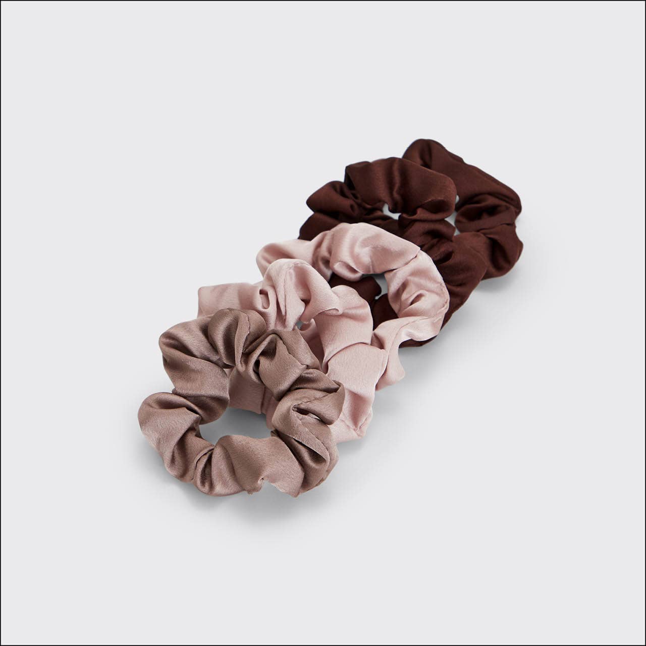 Satin Sleep Scrunchies 5pc- Cameo-KITSCH-Accessories-The Twisted Chandelier