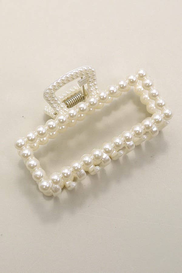Pearl Hair Claw Clips-JOSSLYN by wall to wall-The Twisted Chandelier