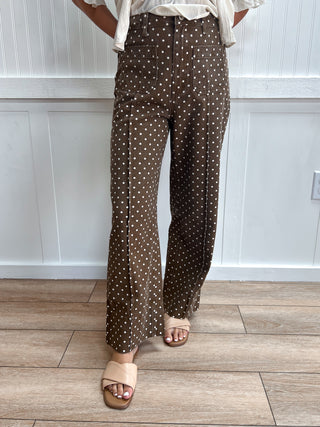 Lottie Polka Dot Pants-Pants-ENTRO-bottoms,FD 08/26/26,NewArrival-The Twisted Chandelier