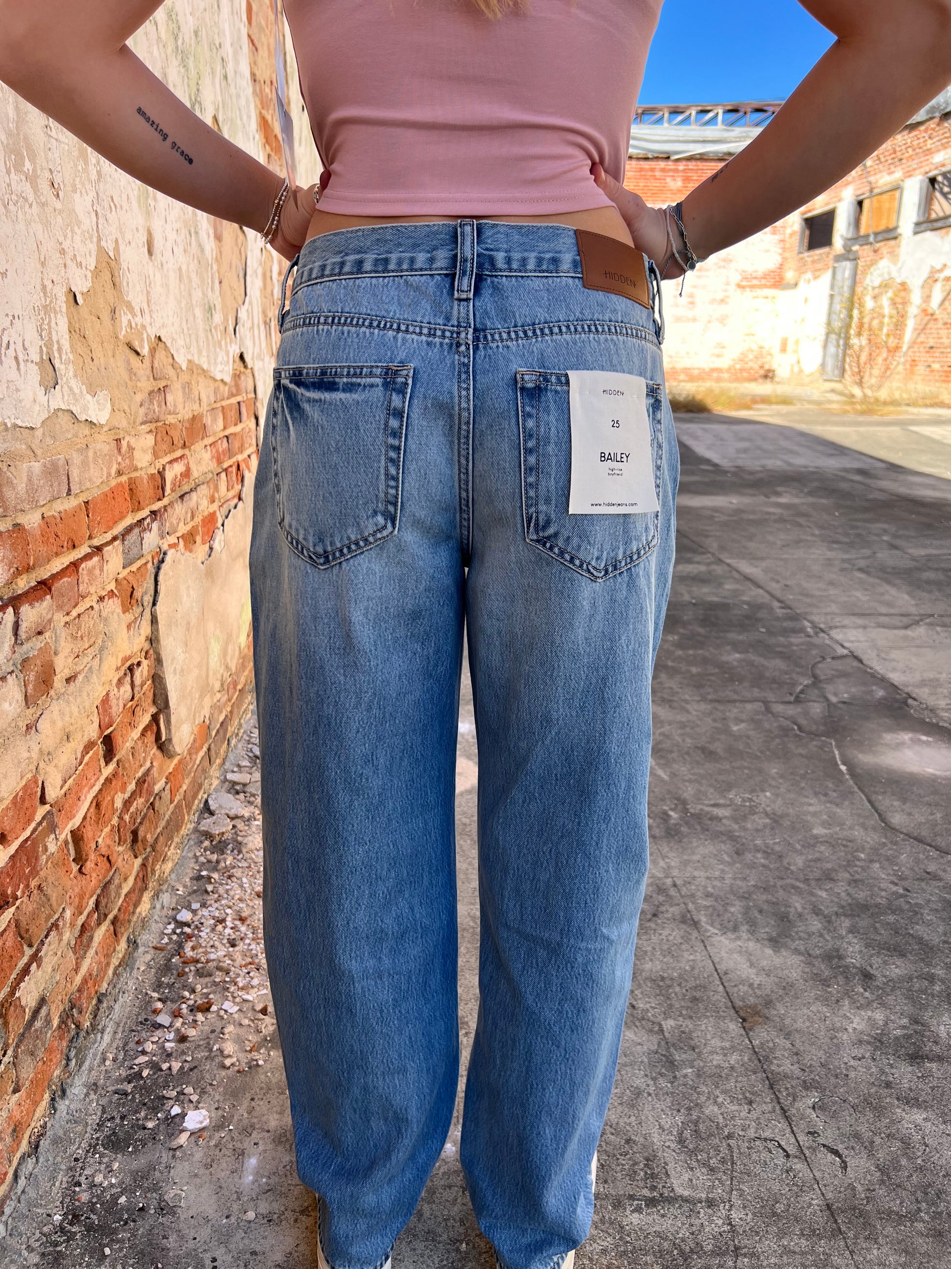 Bailey Medium Wash Classic Relaxed Boyfriend Jeans-Hidden Jeans-08/28/25,bottoms,CR 10/21/24,FD 10/22/24,OGP 74.95-The Twisted Chandelier