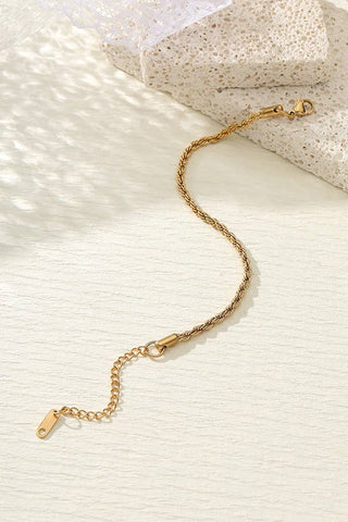 Stainless Steel Waterproof Tarnish Free Bracelet-JOSSLYN by wall to wall-40B112-The Twisted Chandelier