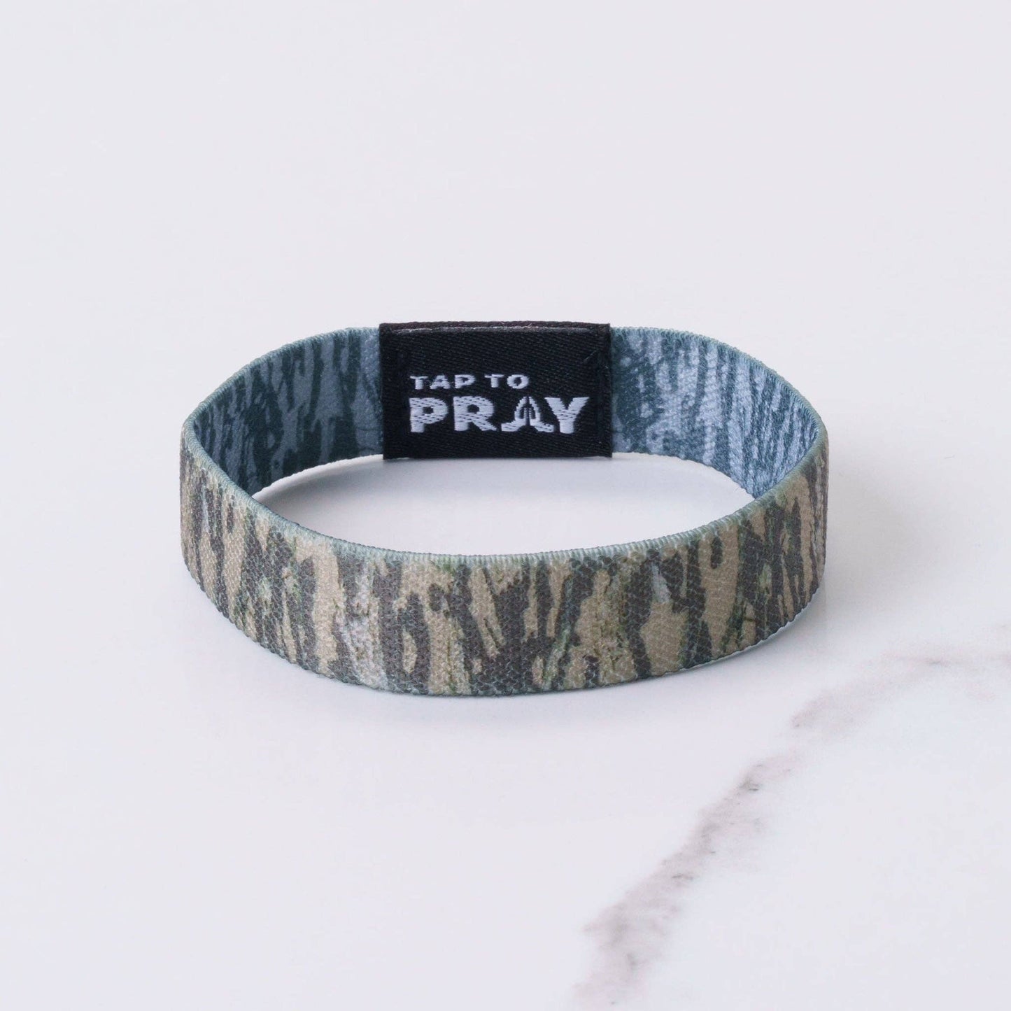 Tap To Pray™ Wristbands - Tree Bark Camo Brown & Grey-Versible-The Twisted Chandelier