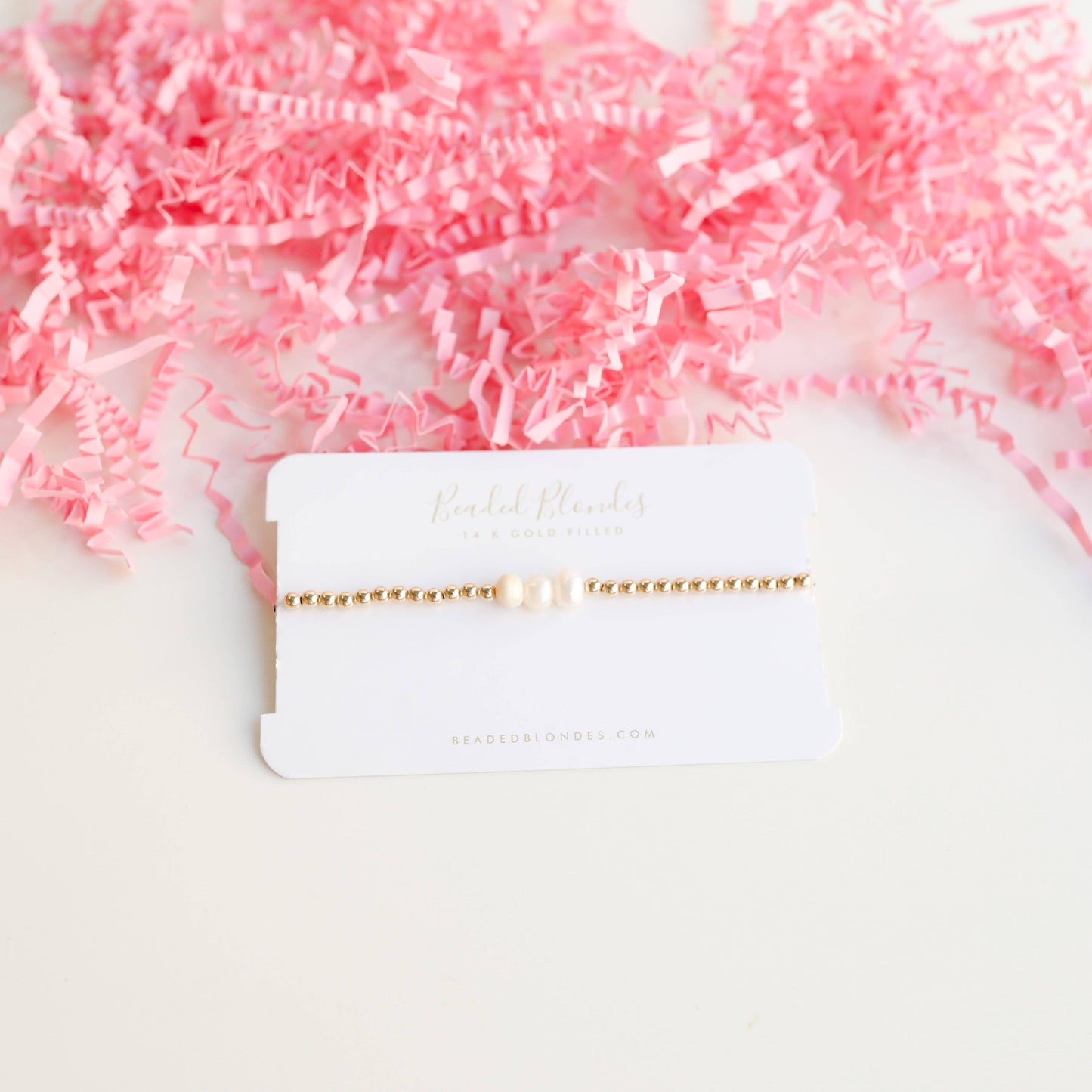 Harper Bracelet in Gold-Beaded Blondes-The Twisted Chandelier