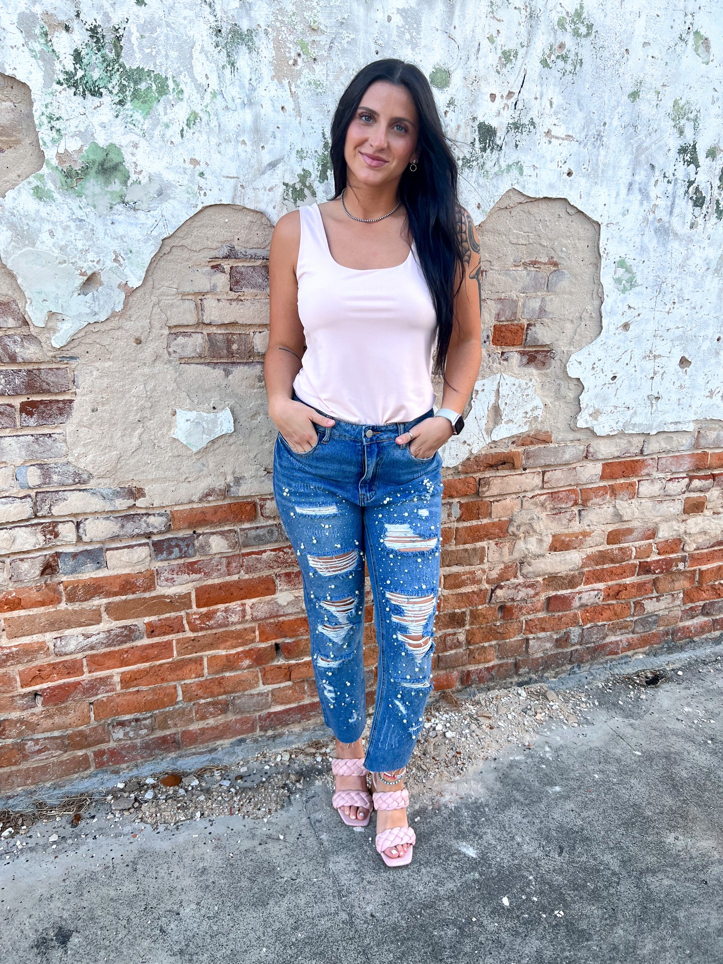 Melissa Square Neck Bodysuit - Light Pink-Bodysuit-Kori America-05/25/24,1st md,Bin D1,Max Retail,Tops Collection-The Twisted Chandelier