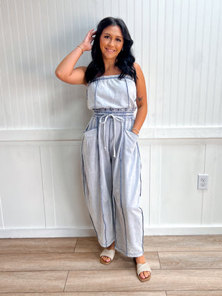 Tessa Mineral Wash Contrast Stitch Barrel Leg Jumpsuit-Jumpsuits & Rompers-Mittoshop-DJR,FD 08/14/26,NewArrival-The Twisted Chandelier