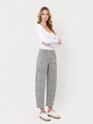Maxine High Rise Leopard Print Utility Barrel Jeans-Pants-Lovervet by VERVET-bottoms,Fall Favorites,LV2309LPD,NewArrival-The Twisted Chandelier