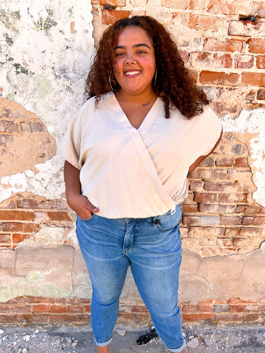 Quinn Lightweight Crinkle Surplice Bodysuit- Plus-Top-Heyson-04/21/25,05/25/24,1st md,Bin D1,FAVES,Max Retail,md 7/30,SH14980,Tops Collection-The Twisted Chandelier